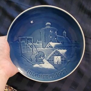 Decorative Porcelain Copenhagen Christmas Plate